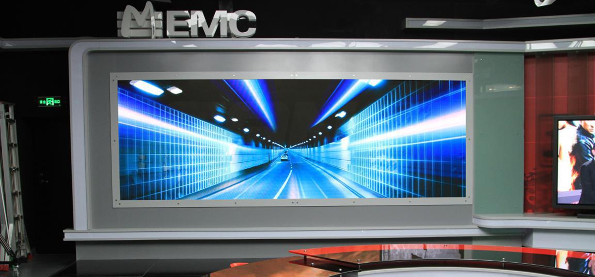 上海電影博物館電影頻道演播室室內全彩屏