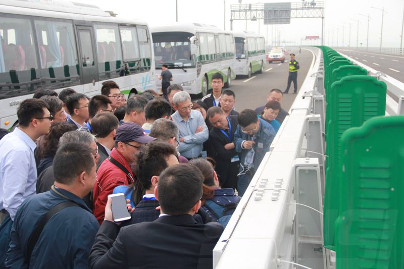 專(zhuān)家考察港珠澳大橋青州航道橋